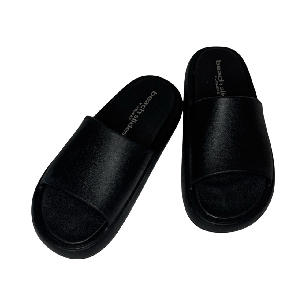 NWOT J Slides Beach Slide Black Sandals